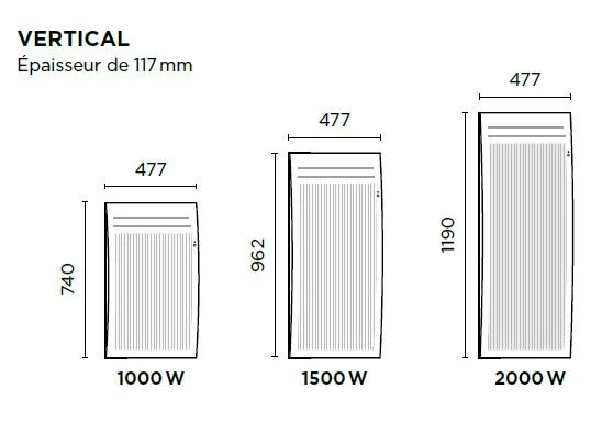 Thermor Emotion 4 Vertical 1000W
